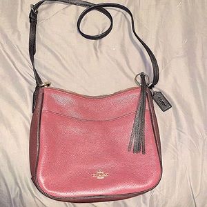 COACH CHAISE CROSSBODY IN COLORBLOCK Oxblood/Multi